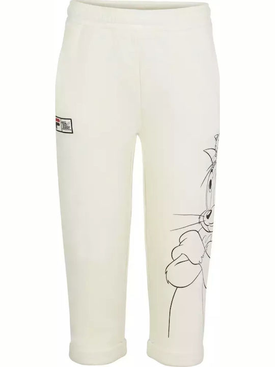 FILA Torum Kinder Trainingsanzug Jogginghose Ecru
