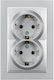 Eurolamp Power Socket 16A Silver 1pcs
