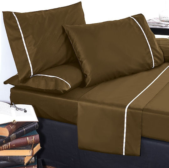SB Home Bettlaken Semi-Doppel 190x280cm. Oliva Oliva