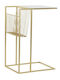 DKD Home Decor Metallic Magazine Rack Gold 48x35x71εκ.