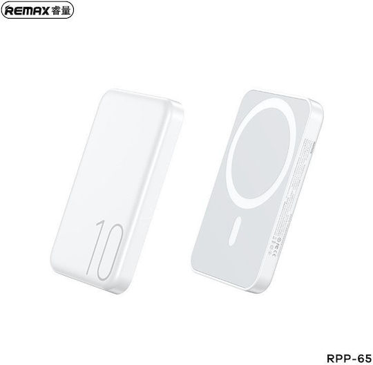 Remax RPP-65 MagSafe Power Bank 10000mAh 15W mit USB-C Anschluss Weiß