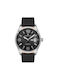 Daniel Klein Watch Battery with Black Leather Strap