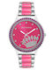 Juicy Couture Γυναικείο Ρολόι 38mm Μπαταρίας με Ροζ Μεταλλικό Μπρασελέ