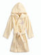 Nef-Nef Homeware Hooded Baby Bathrobe Water Lilly Yellow