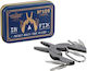 Gentlemen's Hardware GEN167 Multi-tool Keychain Gray in Sheath