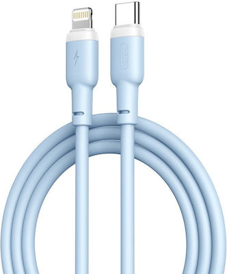 XO NB-208A USB-C to Lightning Cable 20W Μπλε 1m