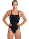 Athletic One-Piece Swimsuit Black