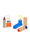 Happy Socks Monday Morning Ανδρικές Κάλτσες με Σχέδια Πολύχρωμες 2Pack