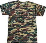 Κοντομάνικο T-shirt Παραλλαγής Ελληνικού Στρατού σε Χακί Χρώμα