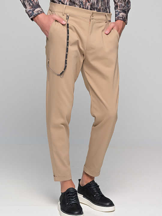 Ben Tailor Kowalski Ανδρικό Παντελόνι Chino Ελαστικό σε Κανονική Εφαρμογή Μπεζ