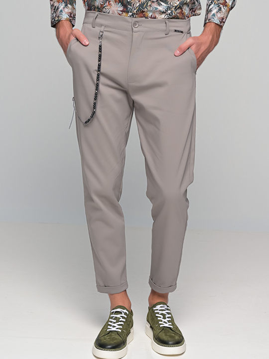 Kowalski Trousers Chino Elastic in Regular Fit Gray