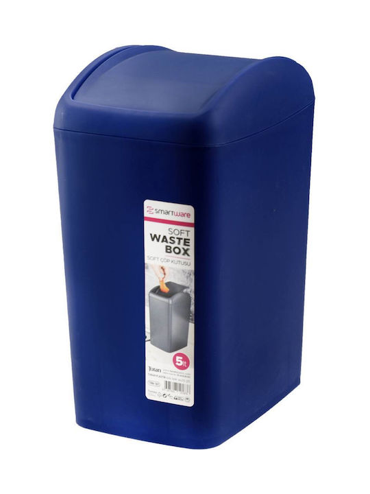 Viosarp Waste Bin Waste Plastic with Pedal Blue 40lt