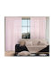 Nef-Nef Homeware Perdea Cu Coafură Dione Roz 140x270cm
