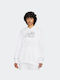 Nike Air Μακρύ Γυναικείο Φούτερ με Κουκούλα Λευκό