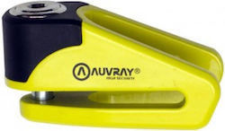 Auvray Bd210 Motorcycle Disc Brake Lock with 10mm Pin in Yellow