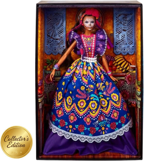 Barbie Dia De Los Muertos Collectible Doll for 6+ years old+ Years 33cm