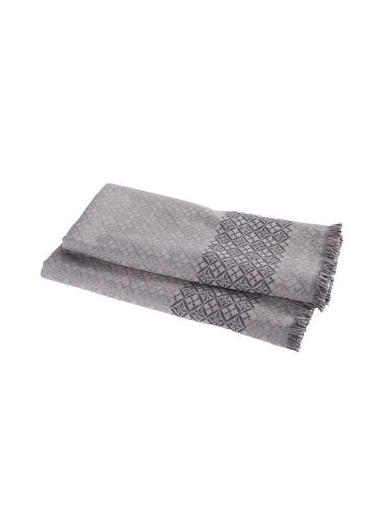 Nef-Nef Homeware Armchair Throw Guaver 170x180cm Grey