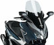 Puig Transparentes Visier Motorrad V-tech Line Touring für Honda Forza 125 2018-2020 1295W