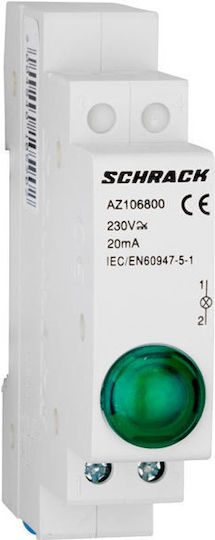 Schrack Single Indicatoare luminoase de panou Verde