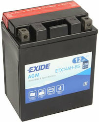 Exide Μπαταρία Μοτοσυκλέτας AGM με Χωρητικότητα 12Ah
