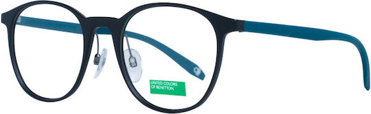 Benetton Мъжки Ацетатен Рамки За Очилата Черен BEO1010 001