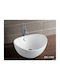 Decomarket Percy Countertop Sink Porcelain 42x34x29cm White