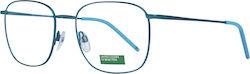 Benetton Metalic Rame ochelari Verde BEO3028 566