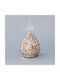 Hängendes Ornament Engel Glas Gold 28x13cm Set 2Stück