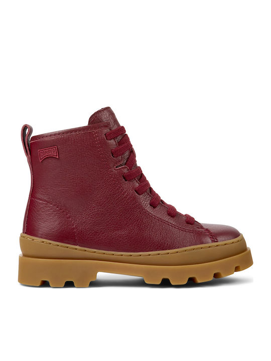 Camper Brutus Anatomical Leather Kids Boots wit...