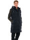 Ärmellos Winter Jacke Puffer Schwarz