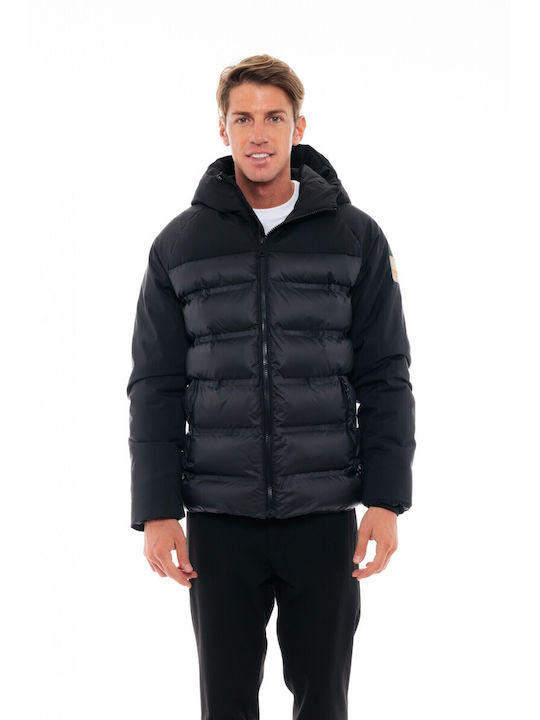 Splendid Men's Winter Puffer Jacket Black