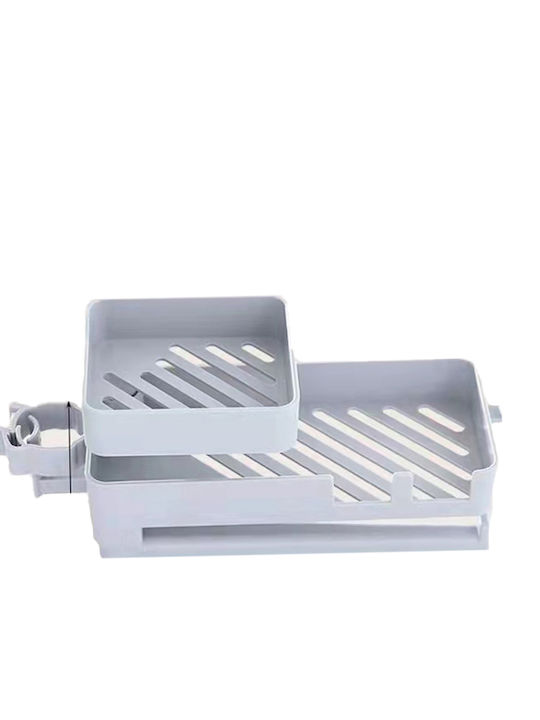 Θήκη για σφουγγάρι από Πλαστικό Γκρι 19x9.5x10cm