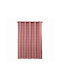 Nef-Nef Liliana Shower Curtain Fabric with Hooks 180x200cm Terra 031911