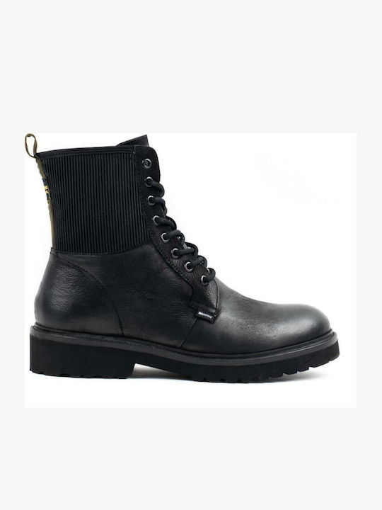 Blauer Leather Black Boots