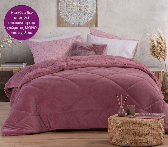 Nef-Nef Homeware Комбинирано одеяло с Пълнеж Hollowfiber Куинсайз 220x240бр Storm D.Grey 180 г/м²Gsm