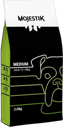 Mojestik Premium Medium Adult Dog 3kg Ξηρά Τροφή για Ενήλικους Στειρωμένους Σκύλους Μεσαίων Φυλών με Κοτόπουλο και Ψάρια