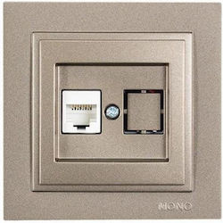Eurolamp Πρίζα Δικτύου με Πλαίσιο Eurolamp Πρίζα Δικτύου με Πλαίσιο