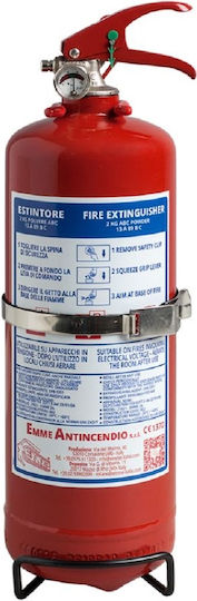 Stingător Portabil De Incendiu Cu Chimie Uscată 2kg Cu Suport