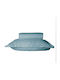 Nef-Nef Homeware Duvet Cover Set Cotton Satin Queen with 2 Pillowcases 220x240 Elements Dusty Aqua