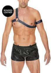 Shots Ouch Gladiator Harness With Arm Band Blac...