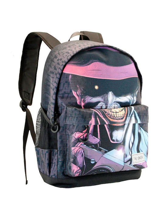 DC Dc Comics Joker Crazy School Bag Backpack Elementary, Elementary Multicolored