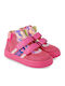 Kids Sneakers High with Scratch Fuchsia