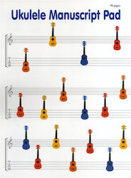 Book for ukulele 96 Pages (Pentagram & Tablature)