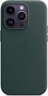 Apple Leather Case with MagSafe Umschlag Rückseite Leder Forest Green (iPhone 14 Pro) MPPH3ZM/A