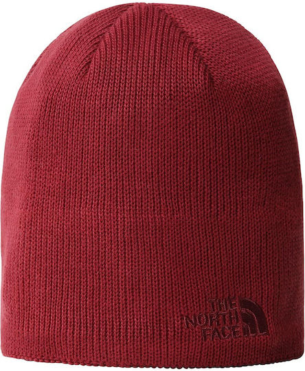 Bones Recycled Beanie Unisex Beanie mit Rippstrick in Burgundisch Farbe