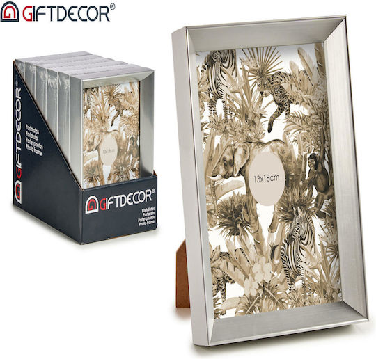 Gift Decor Wooden Photo Frame with Silver Frame