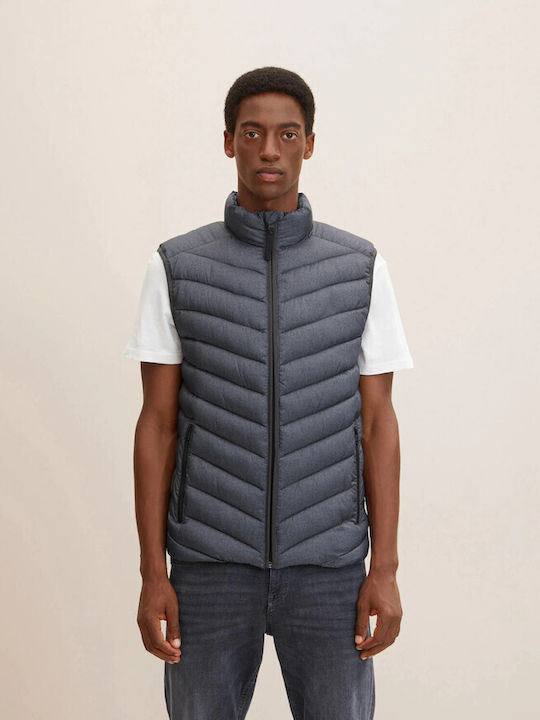 Tom Tailor Men's Sleeveless Puffer Jacket Gray