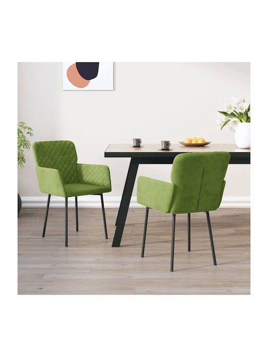 Dining Room Velvet Armchair Ανοιχτό Πράσινο 51....