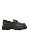 Leather Women's Moccasins in Black Color