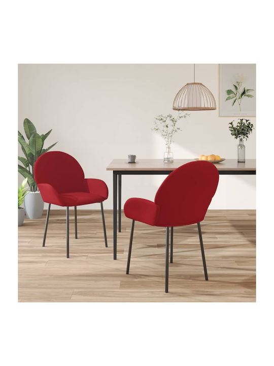 Stühle Speisesaal Bordeaux 2Stück 58x57x78.5cm